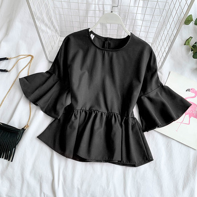 Női modern ing rövid lótusz ujjal, több színben