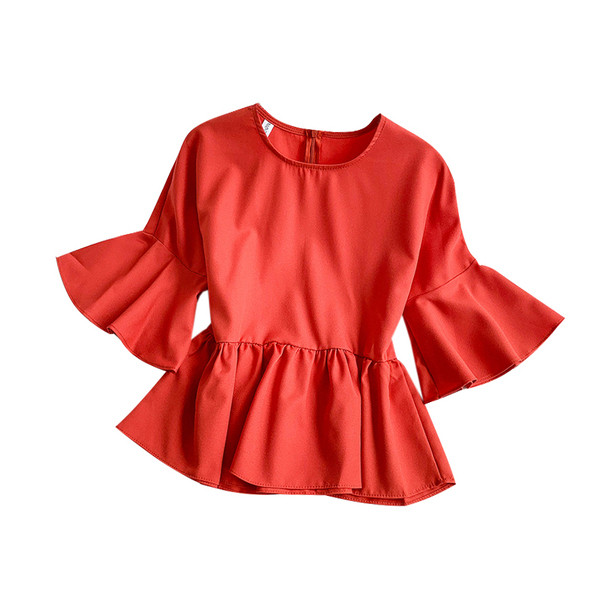 Női modern ing rövid lótusz ujjal, több színben