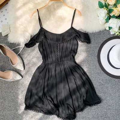 Modern női overall vékony pántokkal, különböző színekben