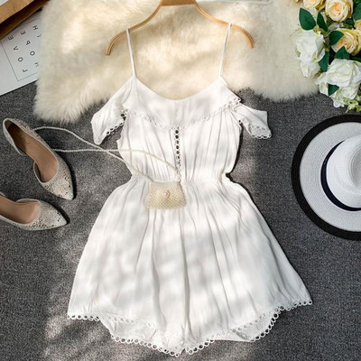 Modern női overall vékony pántokkal, különböző színekben