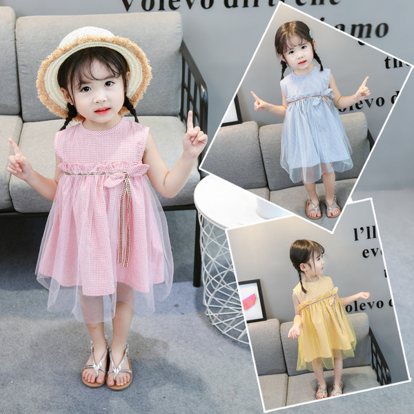 Stílusos gyerekruha lányoknak tüllel és több színben szalaggal