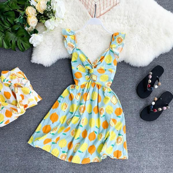 Stílusos női nyári ruha színes rátéttel, két színben