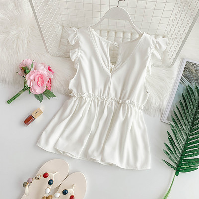 Modern női akasztófelső V-nyakkal, többféle színben