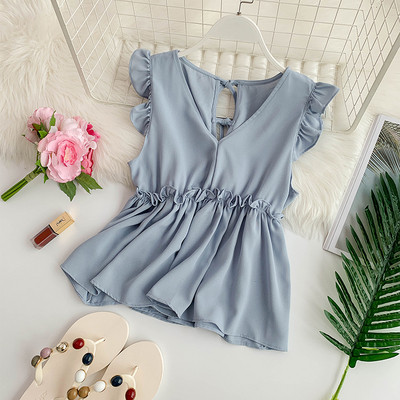 Modern női akasztófelső V-nyakkal, többféle színben