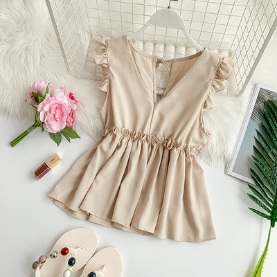 Modern női akasztófelső V-nyakkal, többféle színben