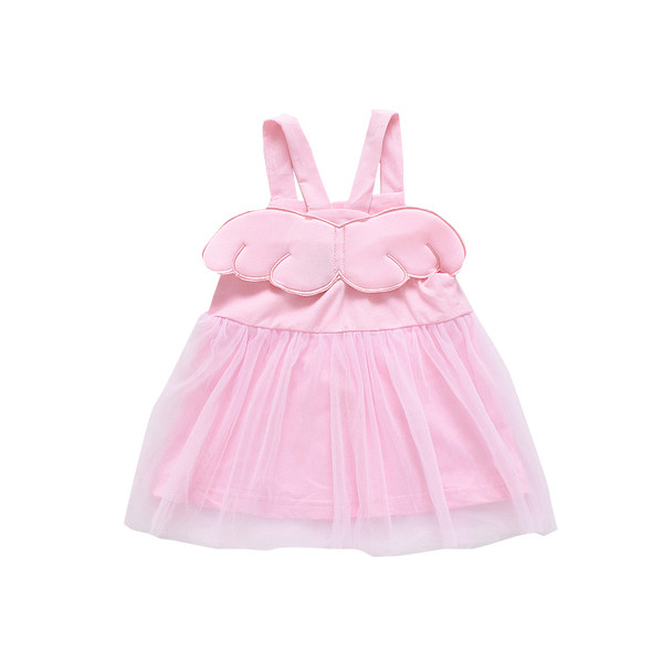 Modern gyerekruha lányoknak fehér és rózsaszín 3D díszítéssel