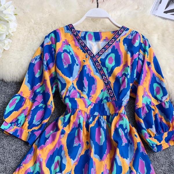 Női színes ruha hosszú modell több színben