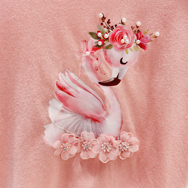 Stílusos női póló 3D elemmel, négy színben