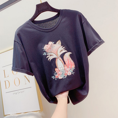 Alkalmi női póló rátéttel több színben