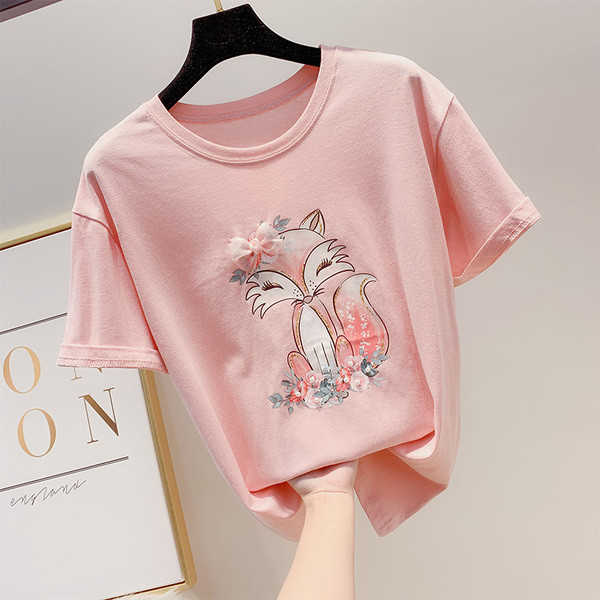 Alkalmi női póló rátéttel több színben