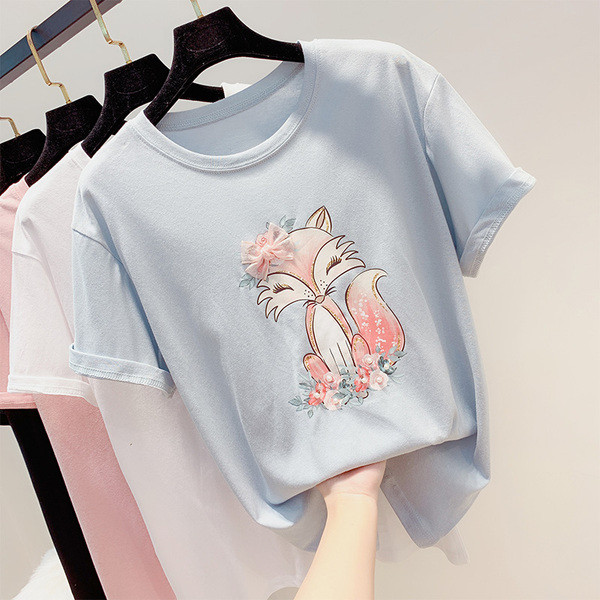 Alkalmi női póló rátéttel több színben