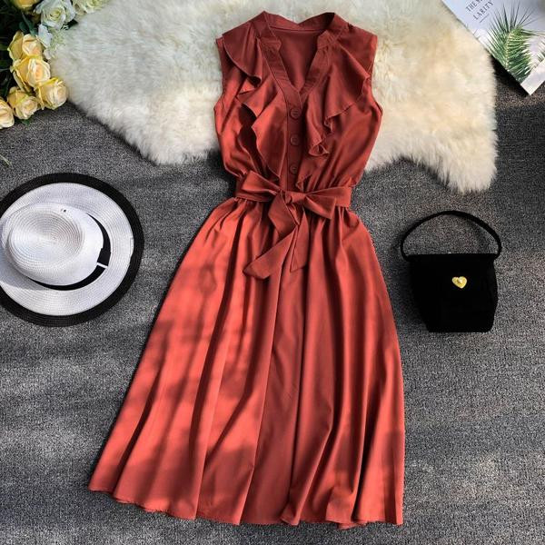 Rochie de dama eleganta cu nasturi model lung in mai multe culori