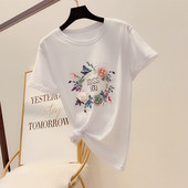 Stílusos női póló rátéttel több színben