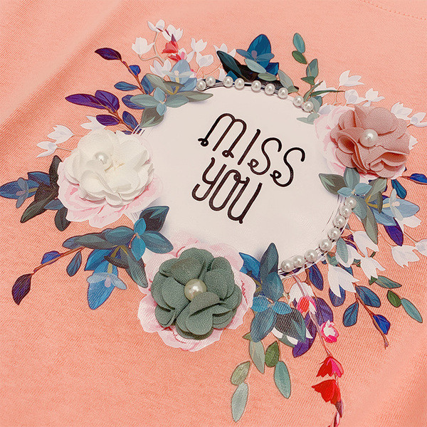 Stílusos női póló rátéttel több színben