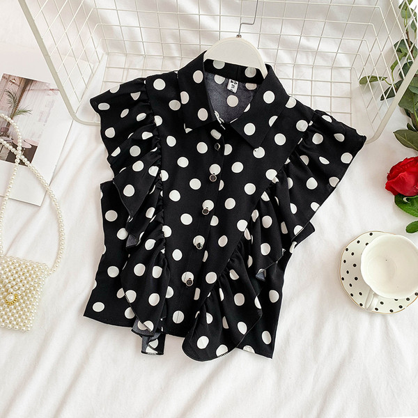 Stílusos női pöttyös ing több színben