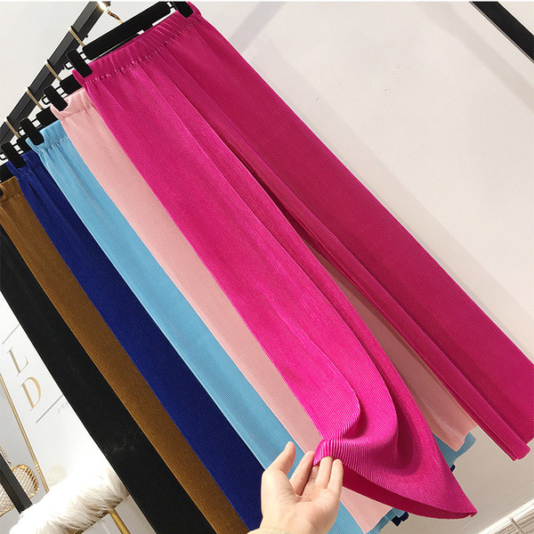 Modern női nadrág magas derékkal, több színben