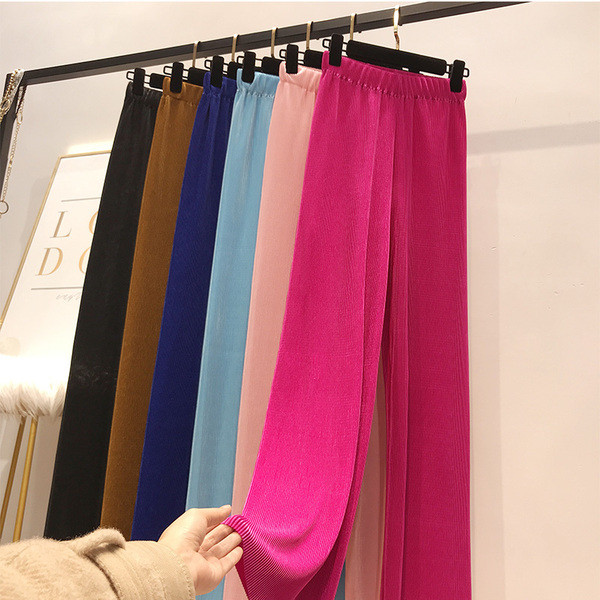 Modern női nadrág magas derékkal, több színben