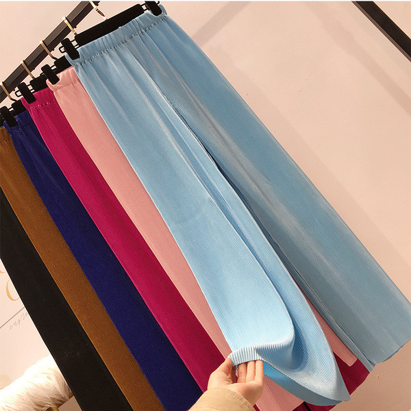 Modern női nadrág magas derékkal, több színben
