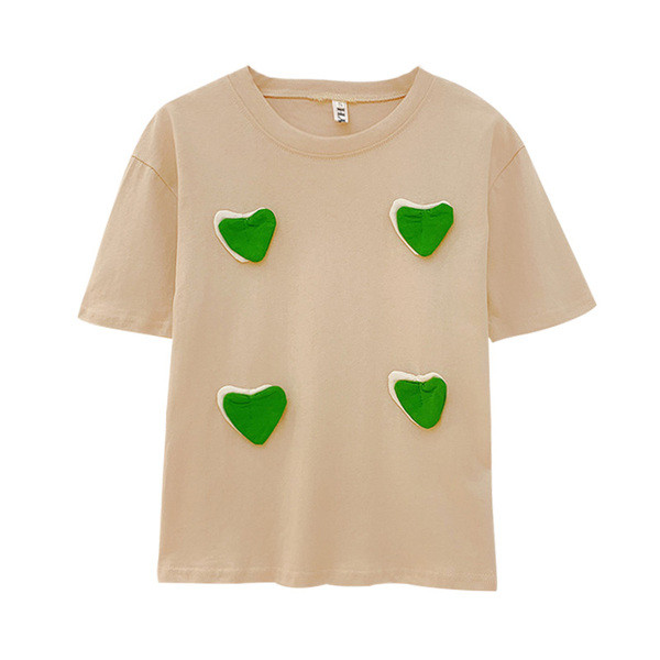 Alkalmi női póló 3D elemmel, két színben