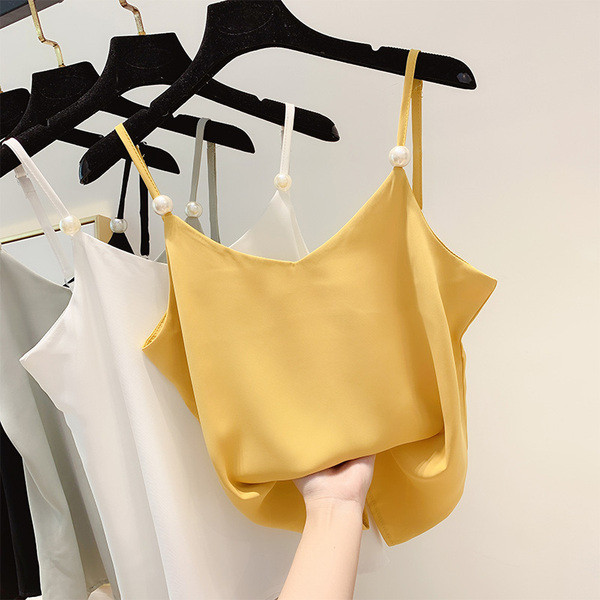 Stílusos női felső gyöngy díszítéssel, négy színben