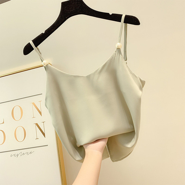 Stílusos női felső gyöngy díszítéssel, négy színben