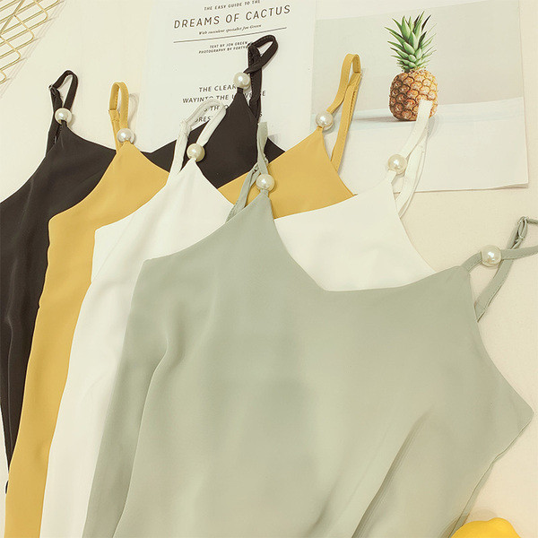 Stílusos női felső gyöngy díszítéssel, négy színben