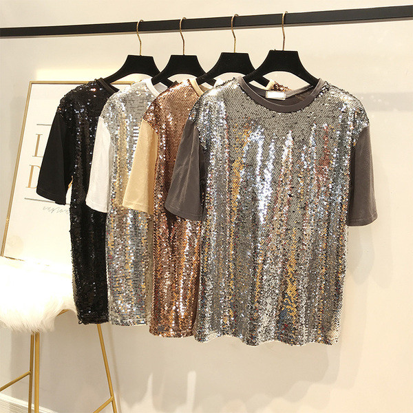 Κομψή γυναικεία μπλούζα με πούλιες σε διάφορα χρώματα