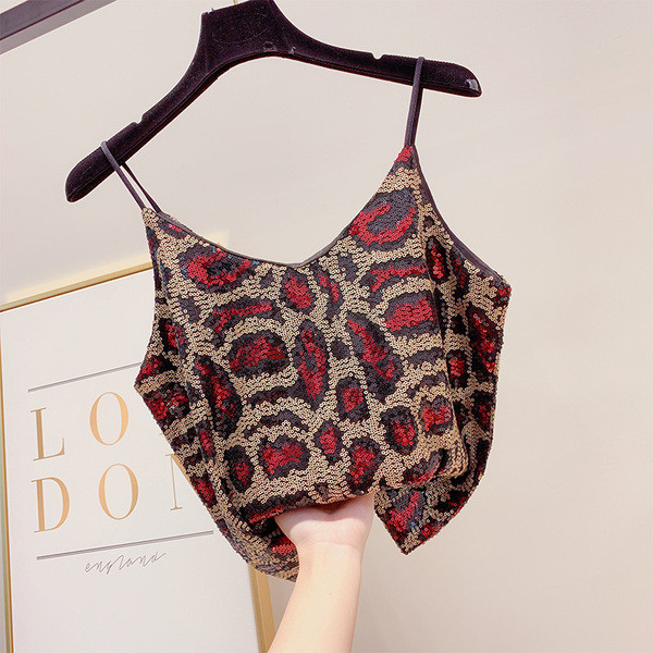 Maieu elegant de dama cu bretele subtiri in doua culori