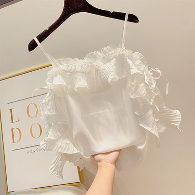 Stílusos női blúz több színben, vékony pántokkal