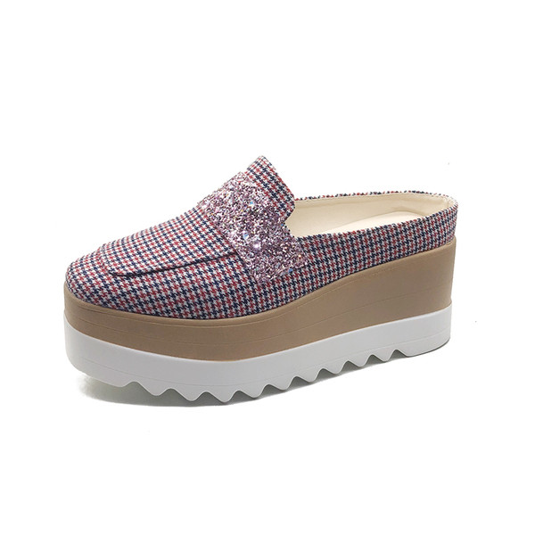 Tavaszi női mokaszinok platformpal több színben