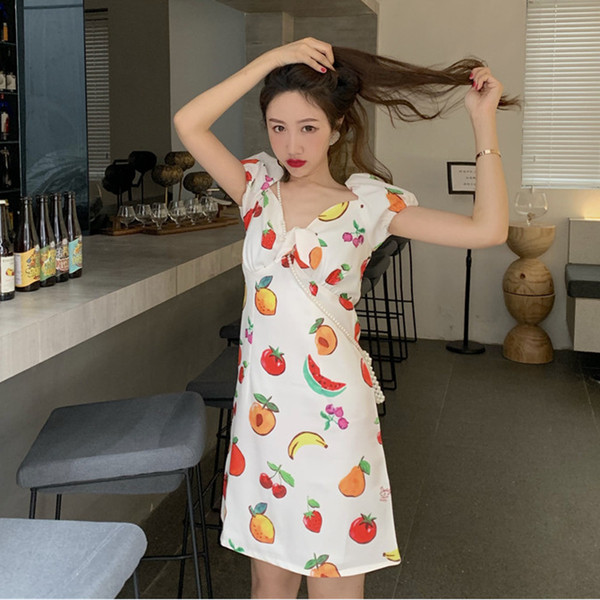 Rochie de vara dama cu aplicatie colorata