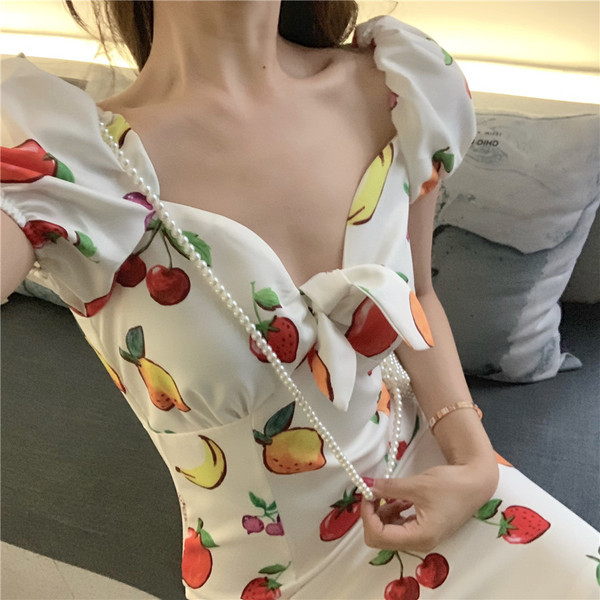 Rochie de vara dama cu aplicatie colorata