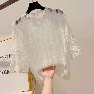 Női csipkeblúz lótusz ujjú több színben