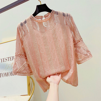 Női csipkeblúz lótusz ujjú több színben