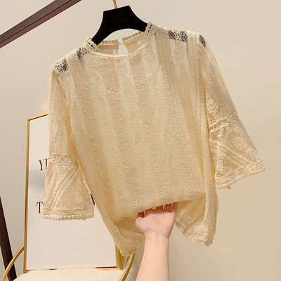 Női csipkeblúz lótusz ujjú több színben