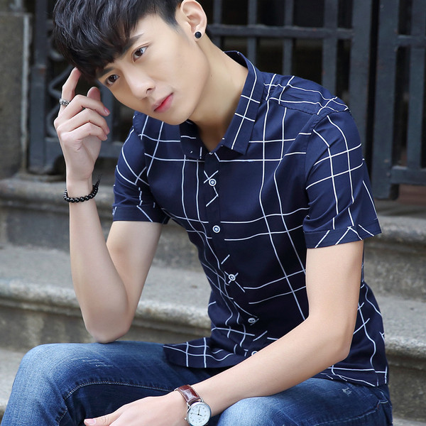 Jelenlegi férfi rövid ujjú ing két színben