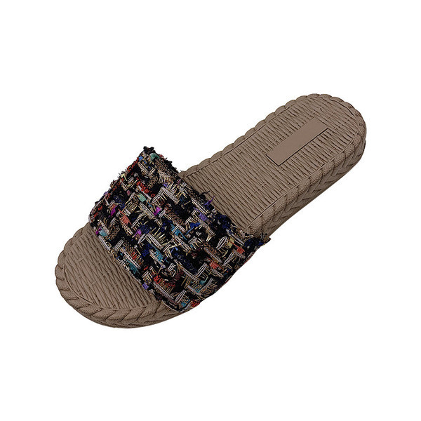 Modern női papucs lapos talppal, két színben