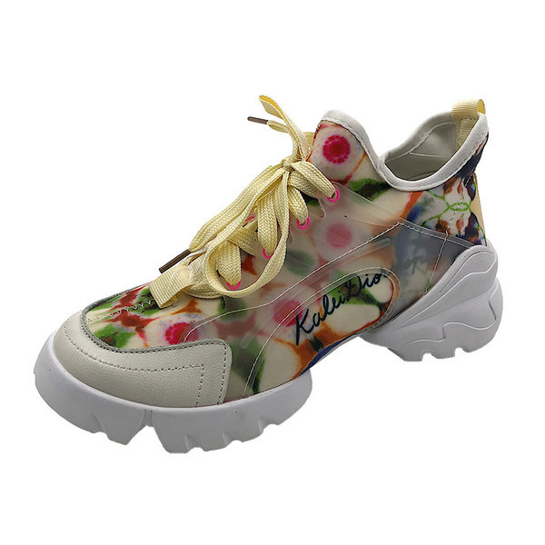 Női alkalmi tornacipő durva talppal, két színben