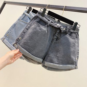 Női rövid farmer fekete és kék színben