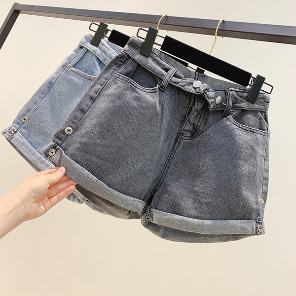 Női rövid farmer fekete és kék színben