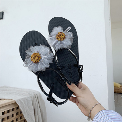 Modern női szandál virággal több színben