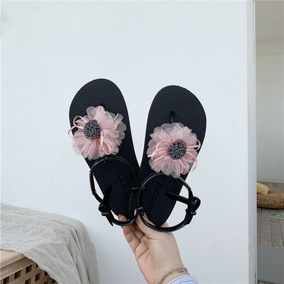 Modern női szandál virággal több színben