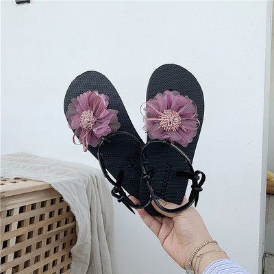 Modern női szandál virággal több színben