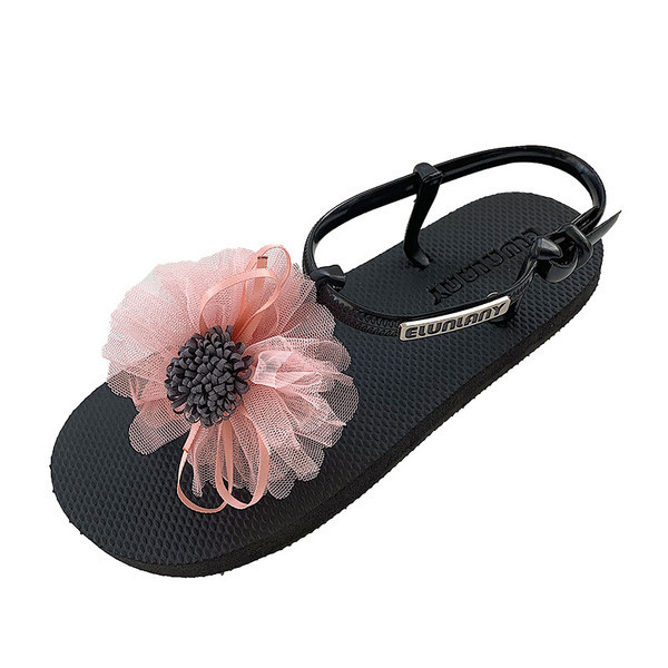 Modern női szandál virággal több színben