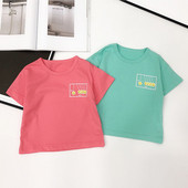 Alkalmi gyerek póló fiúknak két színben rátéttel