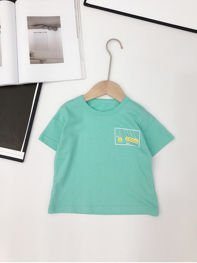 Alkalmi gyerek póló fiúknak két színben rátéttel