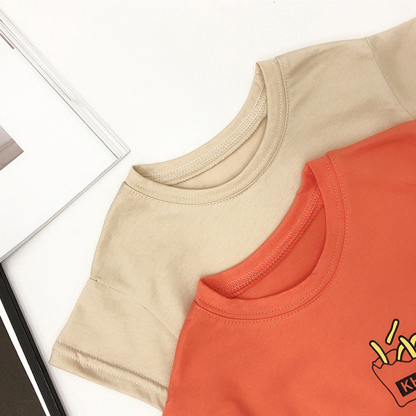 Gyerek modern póló fiúknak két színben O-nyakú