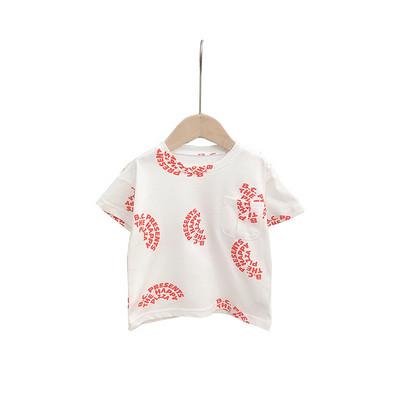 Tricou pentru fete pentru copii in doua culori cu decolteu O