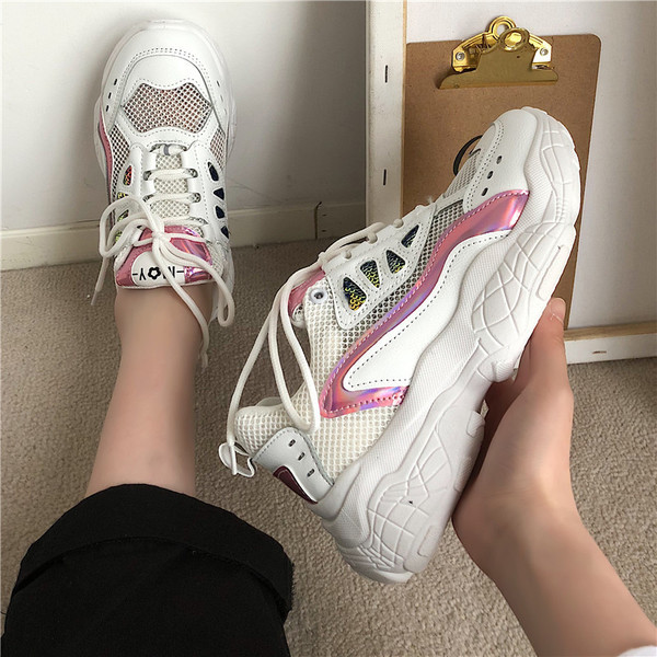 Tenisi casual dama cu talpa aspra in culori vii