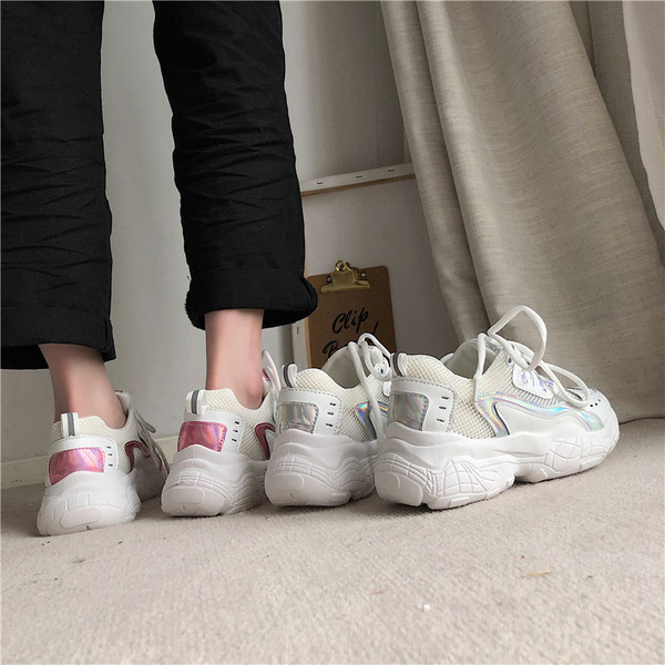 Tenisi casual dama cu talpa aspra in culori vii